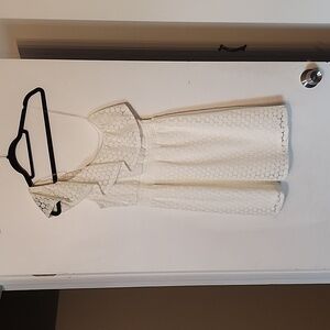 Cream Off the Shoulder Dress